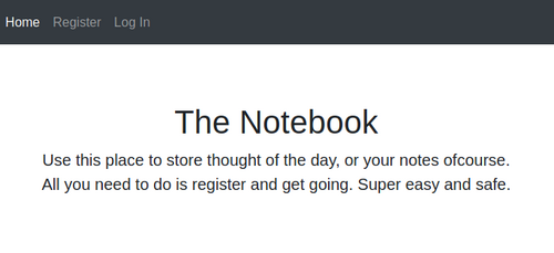 Welcome Page