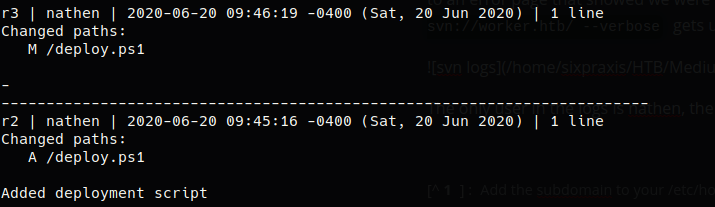 svn logs